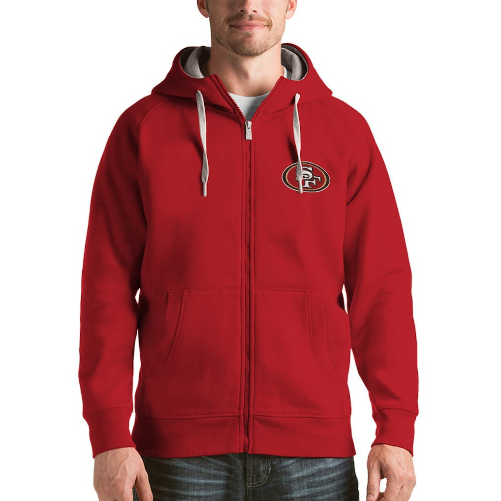 NFL San Francisco 49ers Antigua Victory Full-Zip Hoodie