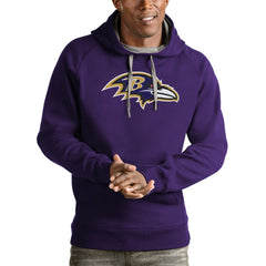 NFL Baltimore Ravens Antigua Victory Pullover Hoodie