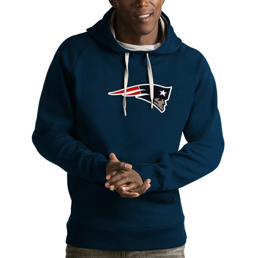 NFL New England Patriots Antigua Victory Pullover Hoodie