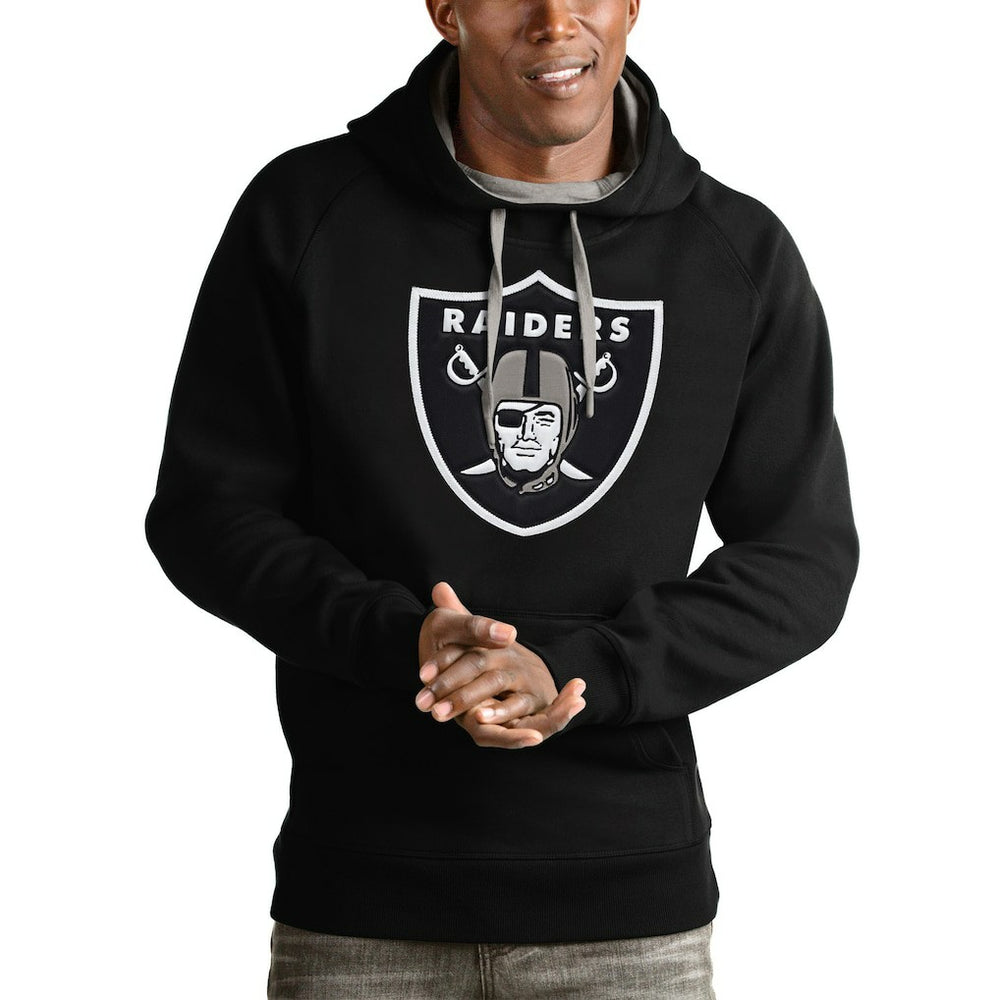 NFL Las Vegas Raiders Antigua Victory Pullover Hoodie