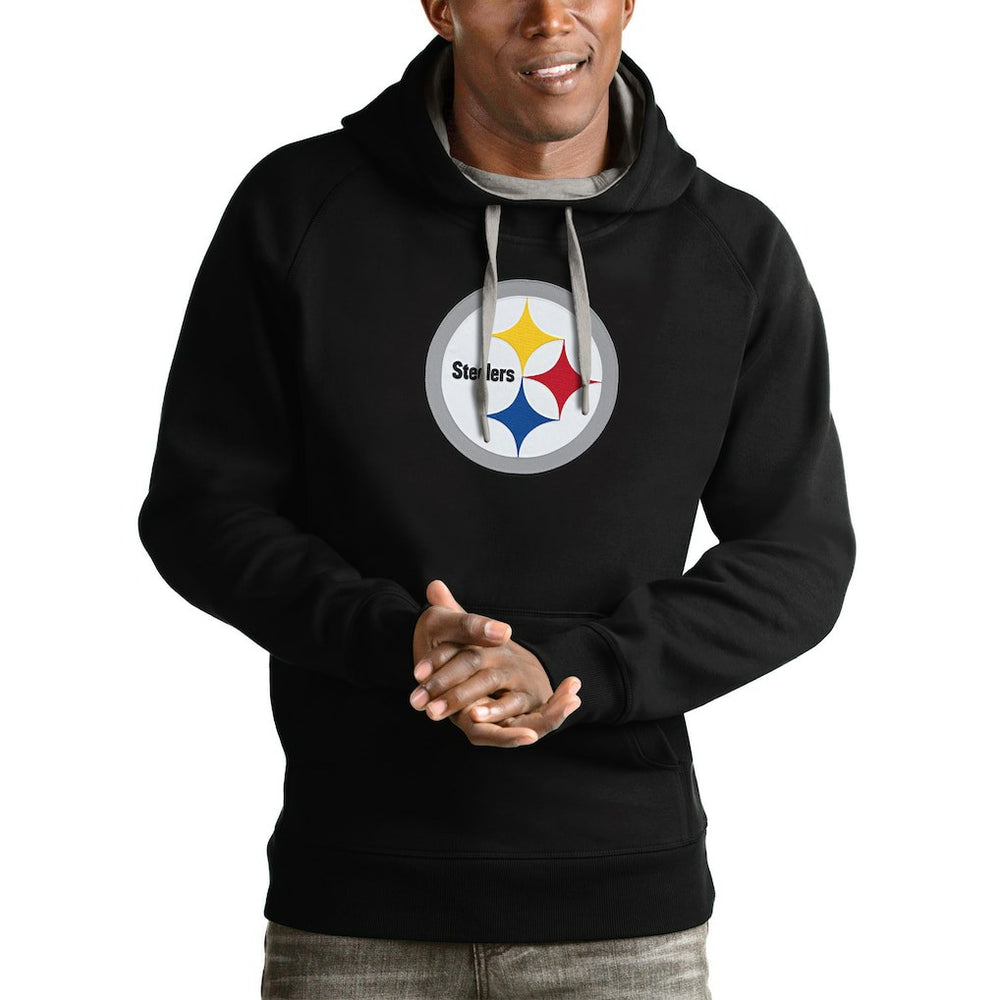 NFL Pittsburgh Steelers Antigua Victory Pullover Hoodie