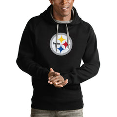 NFL Pittsburgh Steelers Antigua Victory Pullover Hoodie