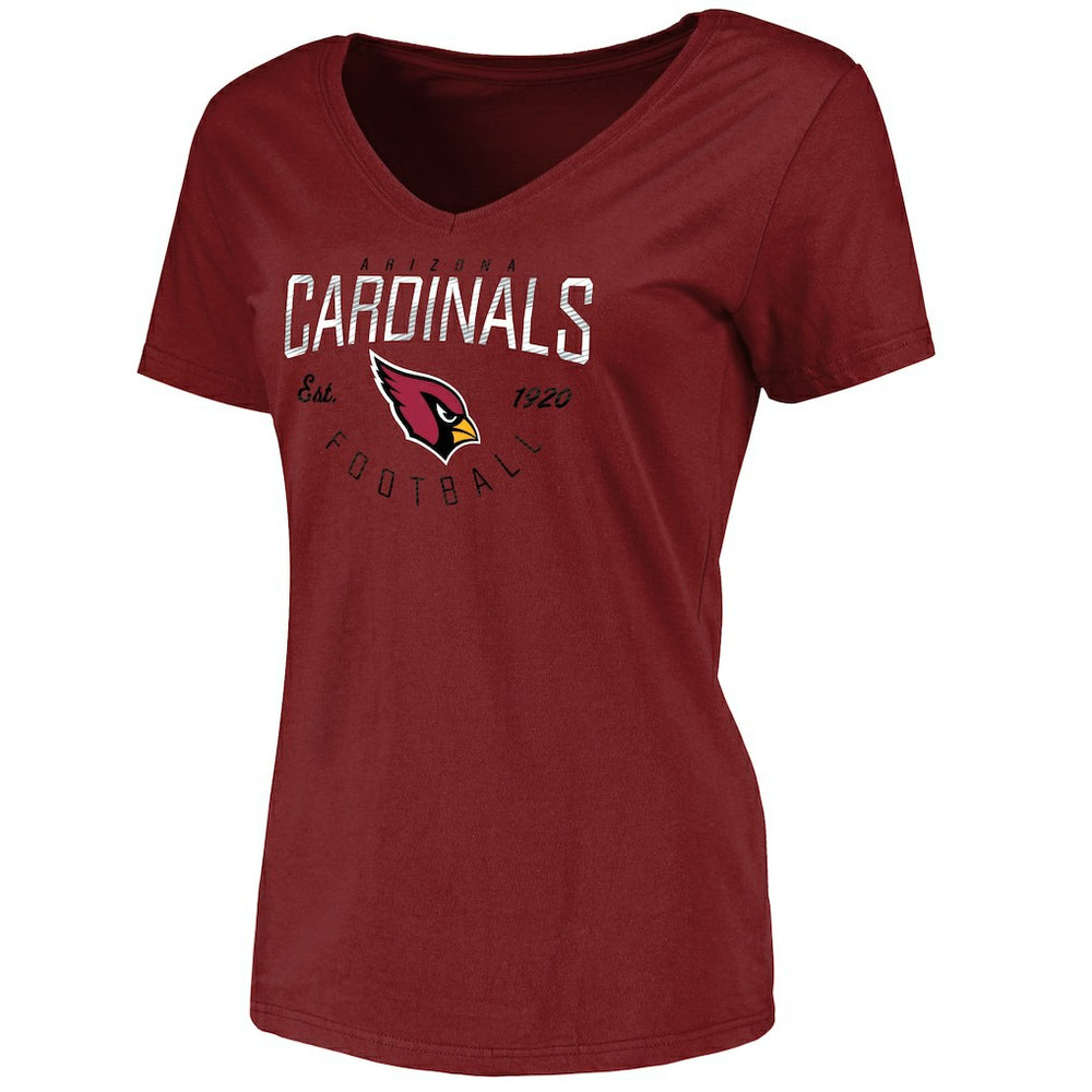 NFL Arizona Cardinals Women's Live For It V-Neck T-Shirt