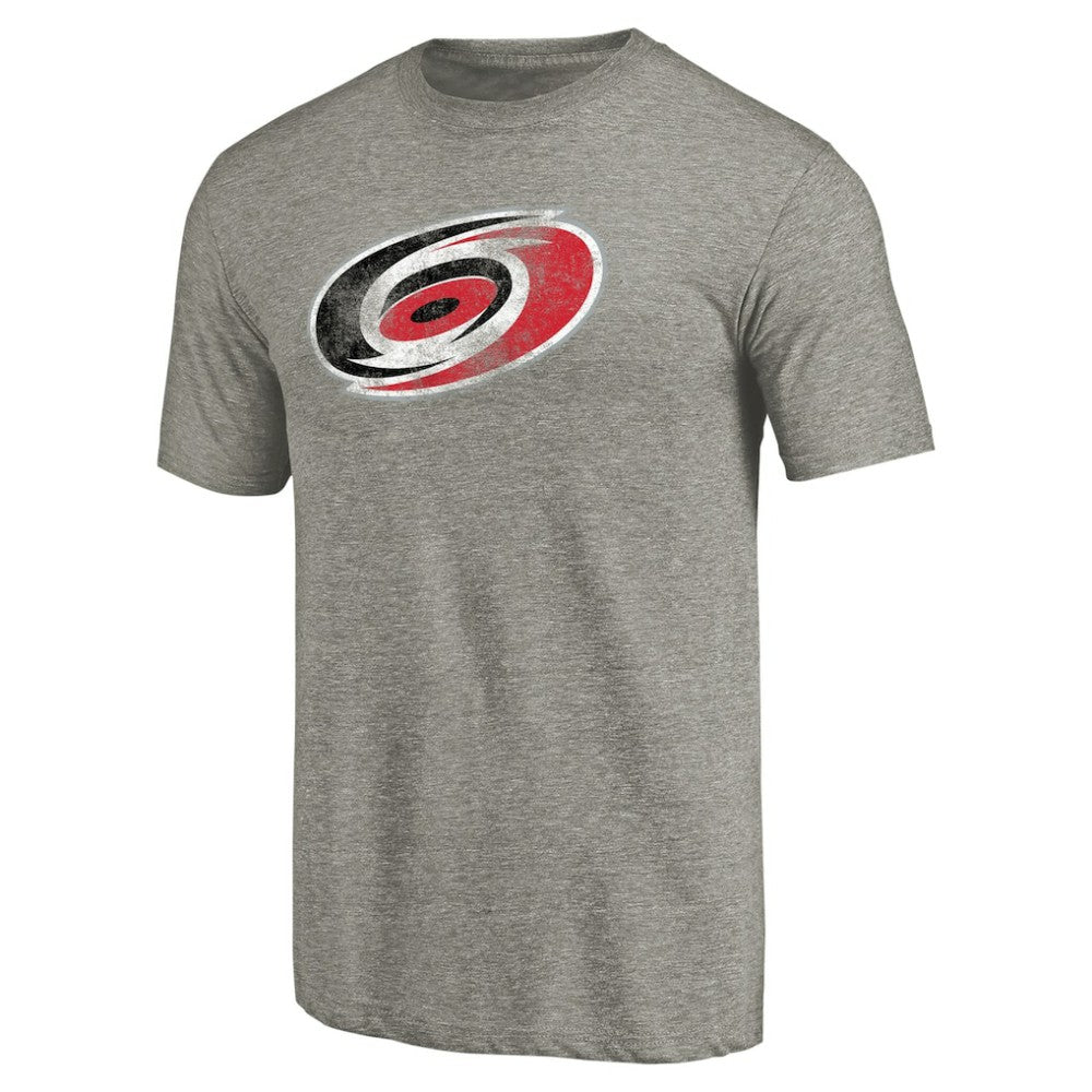 Carolina Hurricanes Distressed Team Logo Tri-Blend T-Shirt