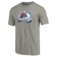 Colorado Avalanche Distressed Team Logo Tri-Blend T-Shirt
