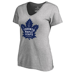 Toronto Maple Leafs Women's New Primary Logo V-Neck T-Shirt