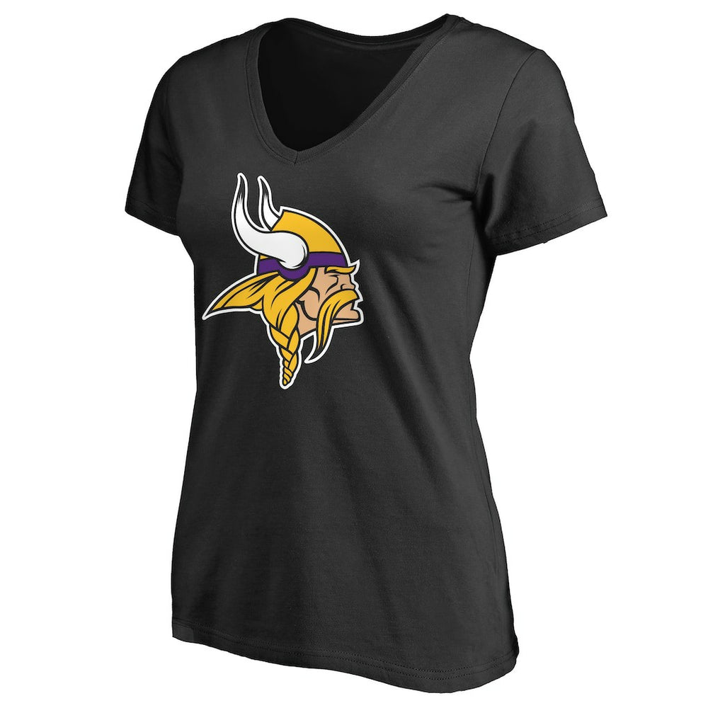 NFL Minnesota Vikings Women's Primary Team Logo V-Neck T-Shirt