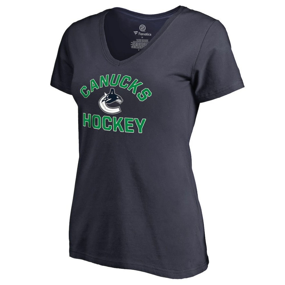 Vancouver Canucks Women's Overtime V-Neck T-Shirt