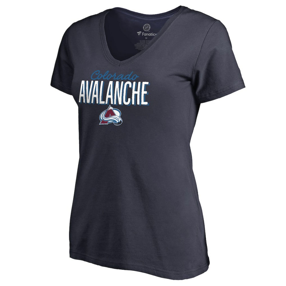 Colorado Avalanche Women's Nostalgia V-Neck T-Shirt