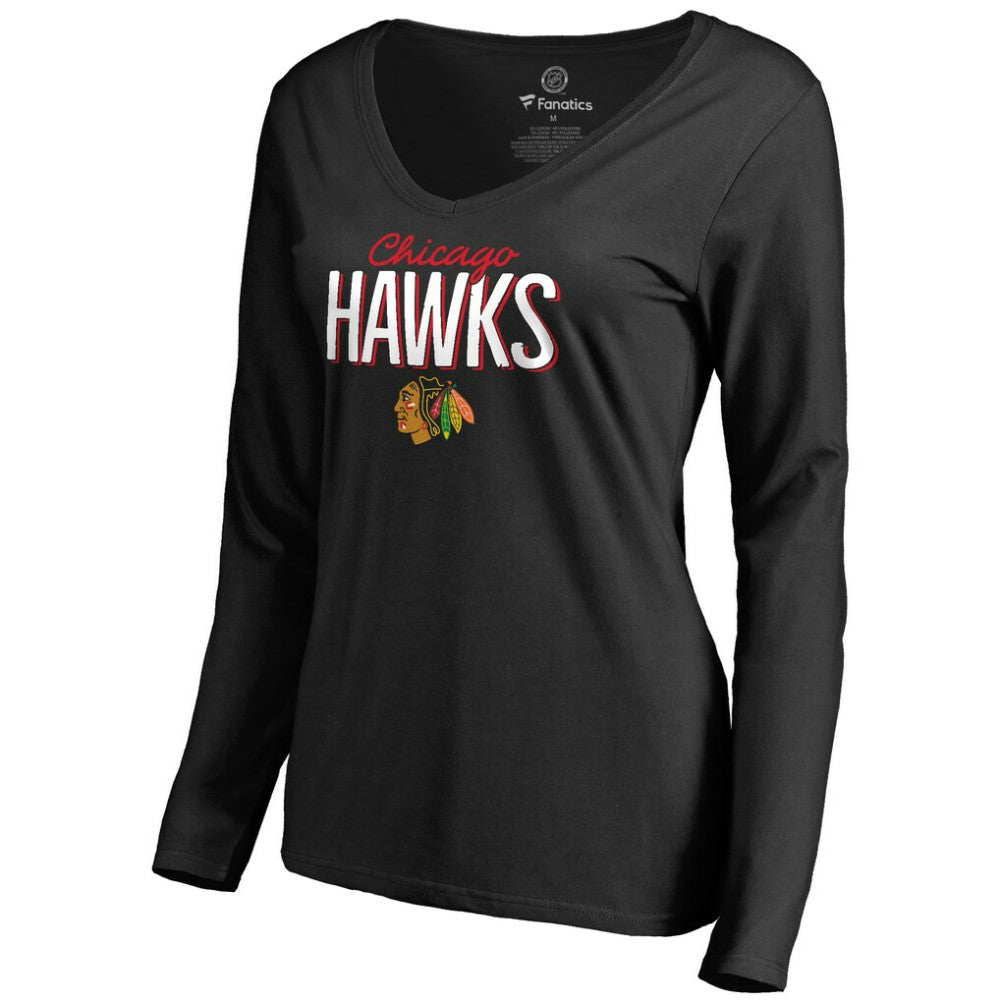 Chicago Blackhawks Women's Nostalgia 2 Long Sleeve T-Shirt