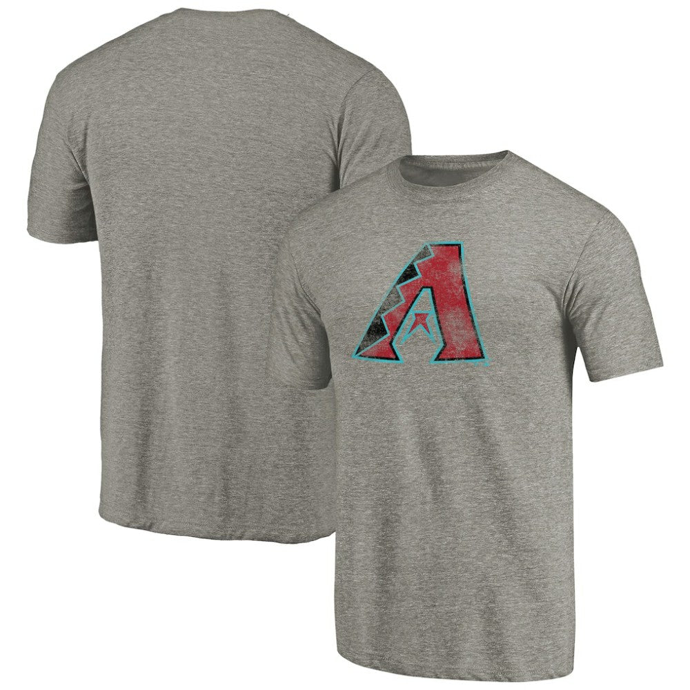 Arizona Diamondbacks Distressed Team Tri-Blend T-Shirt - Ash