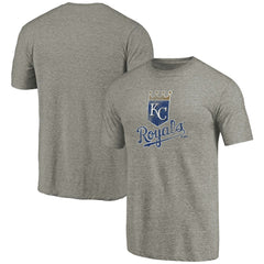 Kansas City Royals Distressed Team Tri-Blend T-Shirt - Ash