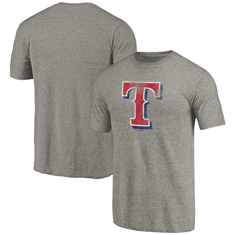 Texas Rangers Distressed Team Tri-Blend T-Shirt - Ash