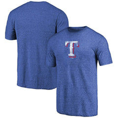 Texas Rangers Distressed Team 2 Tri-Blend T-Shirt - Royal