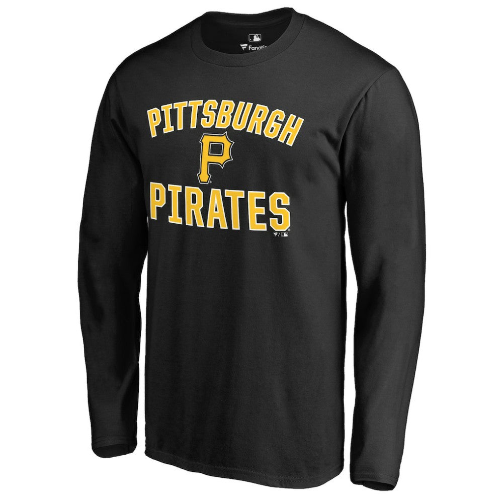 Pittsburgh Pirates Victory Arch Long Sleeve T-Shirt - Black