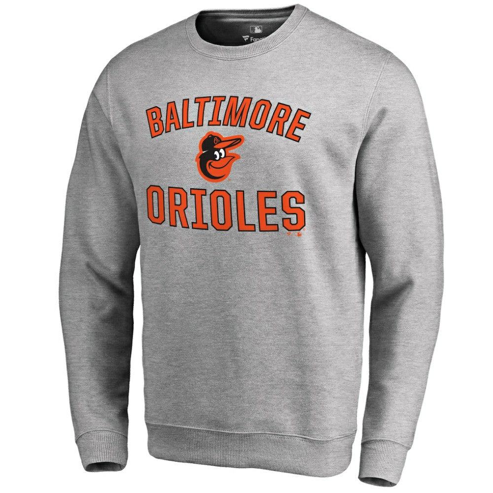 Baltimore Orioles Victory Arch Pullover Sweatshirt - Ash