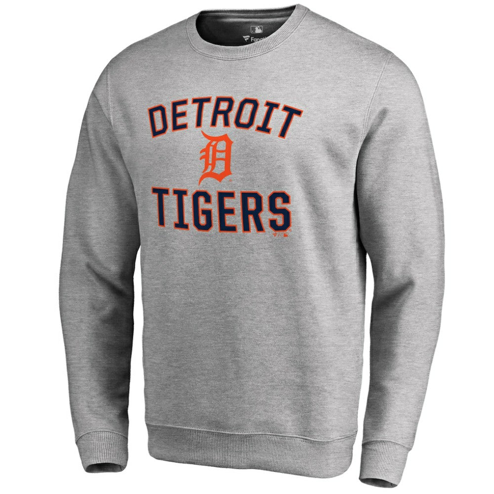 Detroit Tigers Victory Arch Pullover Sweatshirt - Ash