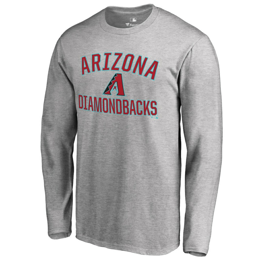 Arizona Diamondbacks Victory Arch Long Sleeve T-Shirt - Ash
