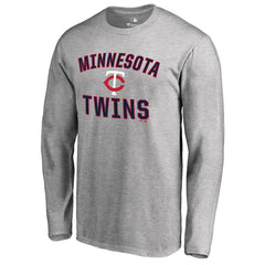 Minnesota Twins Victory Arch Long Sleeve T-Shirt - Ash