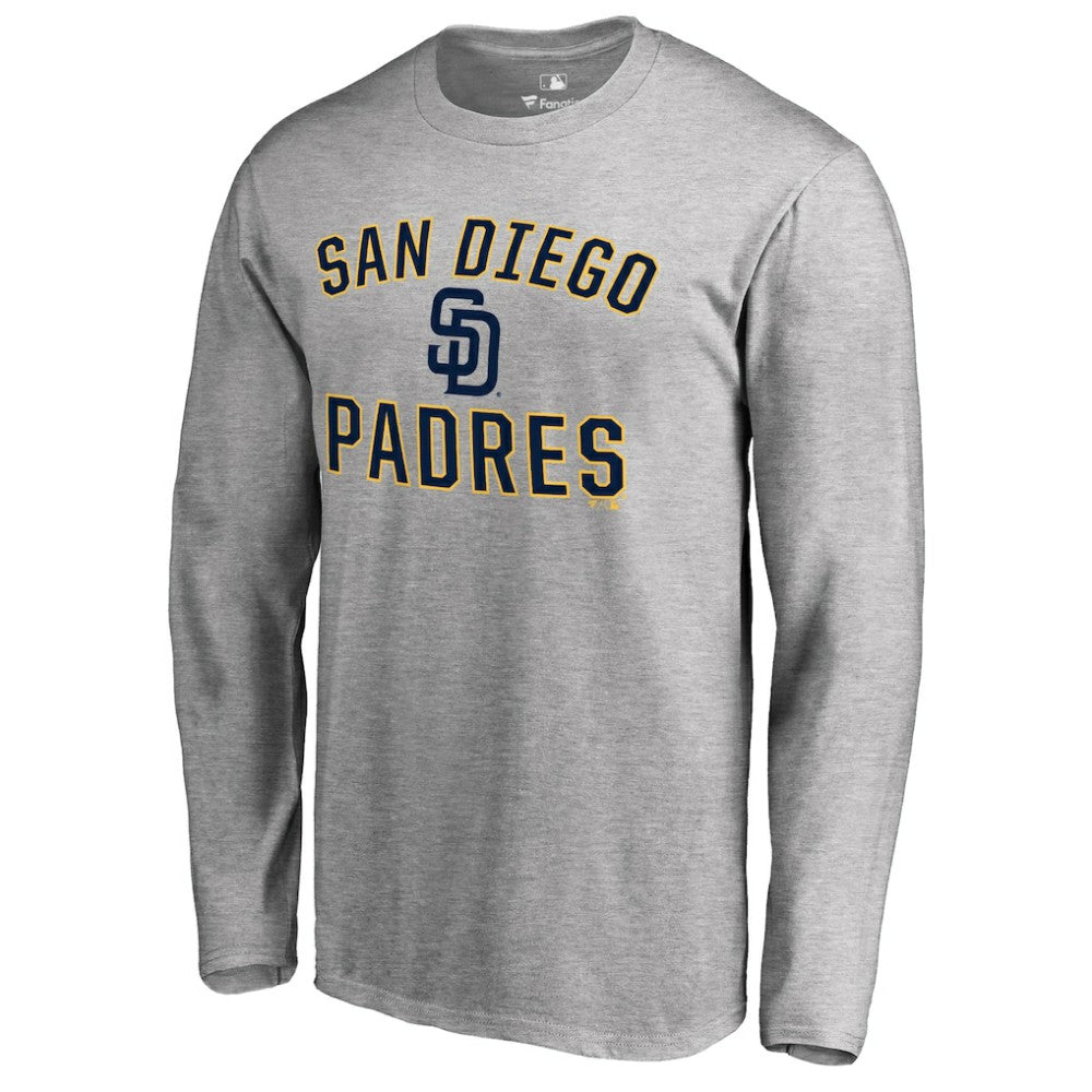 San Diego Padres Victory Arch Long Sleeve T-Shirt - Ash