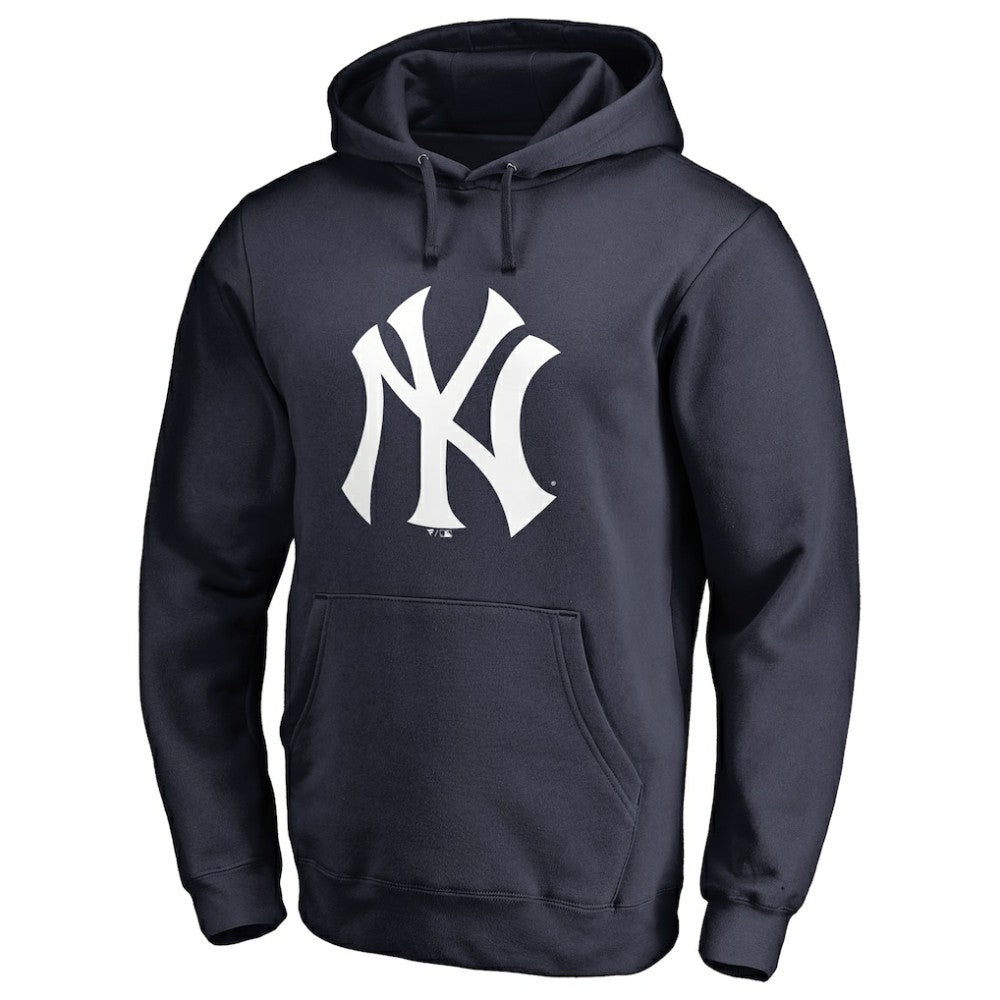 New York Yankees Team Color Primary Logo 2 Pullover Hoodie - Navy