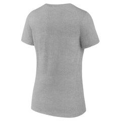 Toronto Blue Jays Women's Secondary Color Primary Logo T-Shirt - Ash