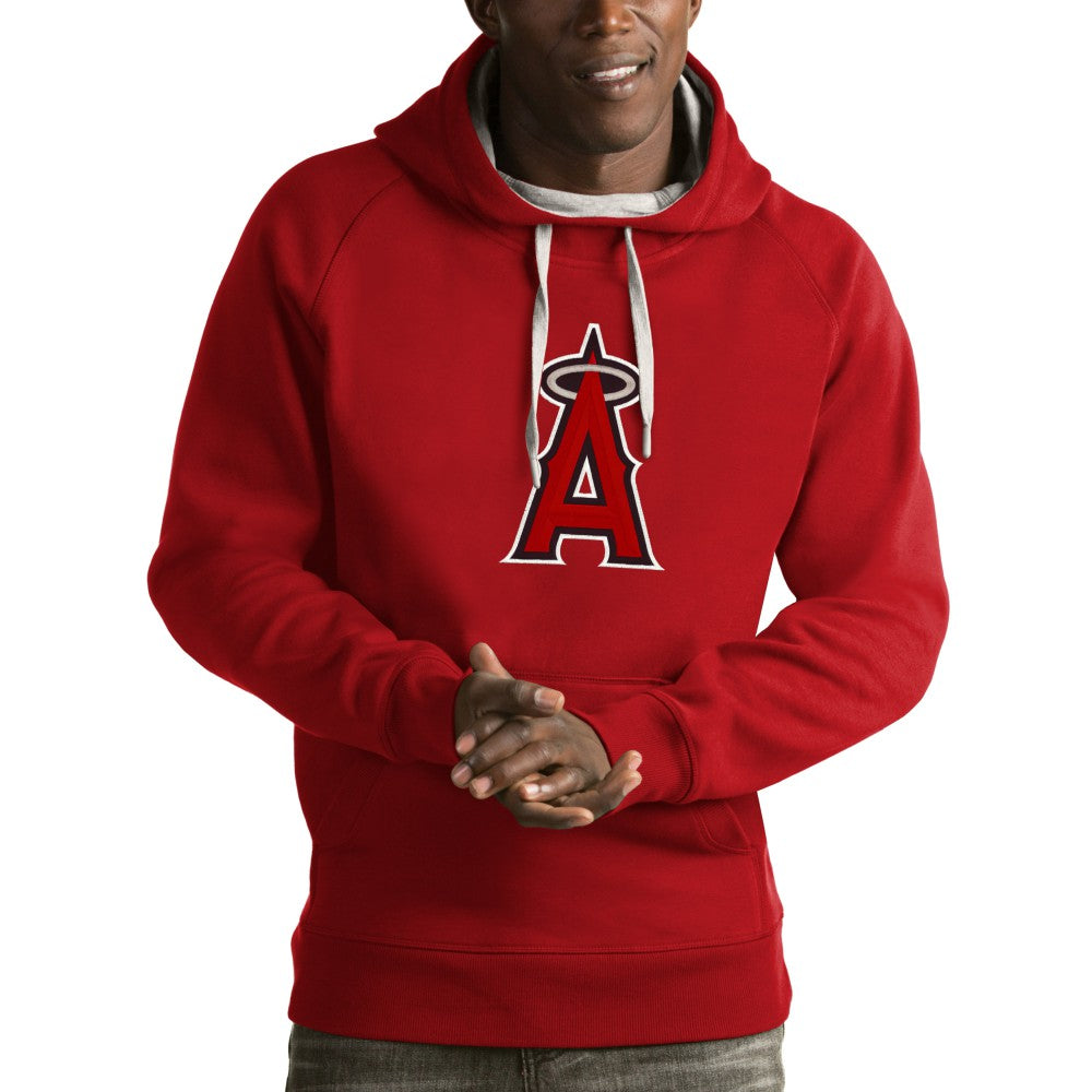 Los Angeles Angels Antigua Victory Pullover Hoodie - Red