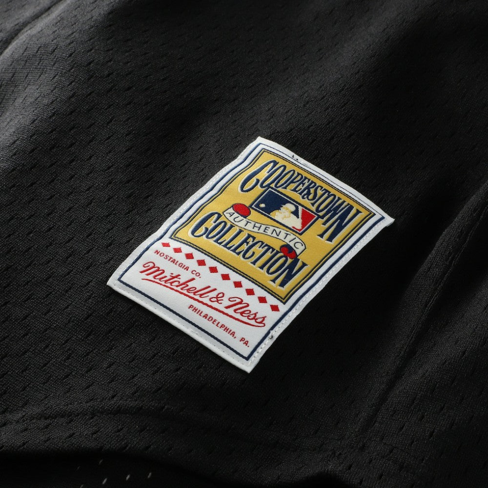 Randy Johnson Arizona Diamondbacks Cooperstown Collection Mesh Batting Practice Button-Up Jersey - Black | Mitchell & Ness