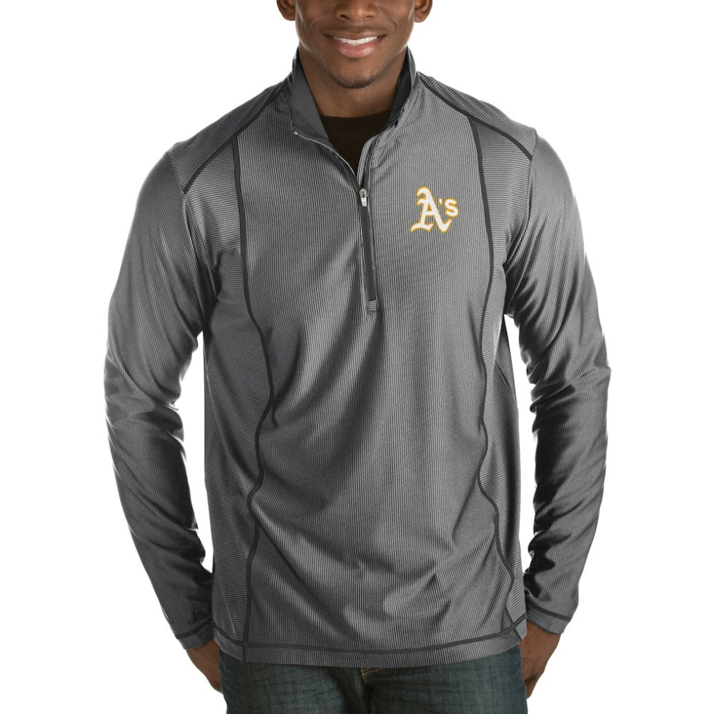 Athletics Antigua Tempo Half-Zip Pullover Jacket - Heathered Charcoal
