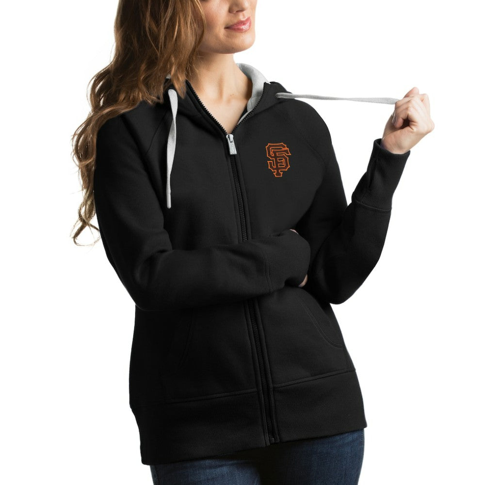 San Francisco Giants Antigua Women's Victory Full-Zip Hoodie - Black