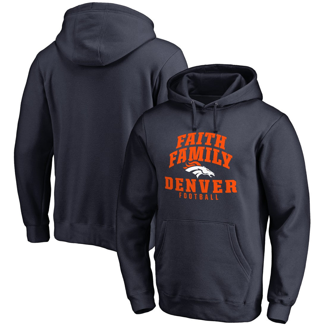 NFL Denver Broncos Faith Family Pullover Hoodie