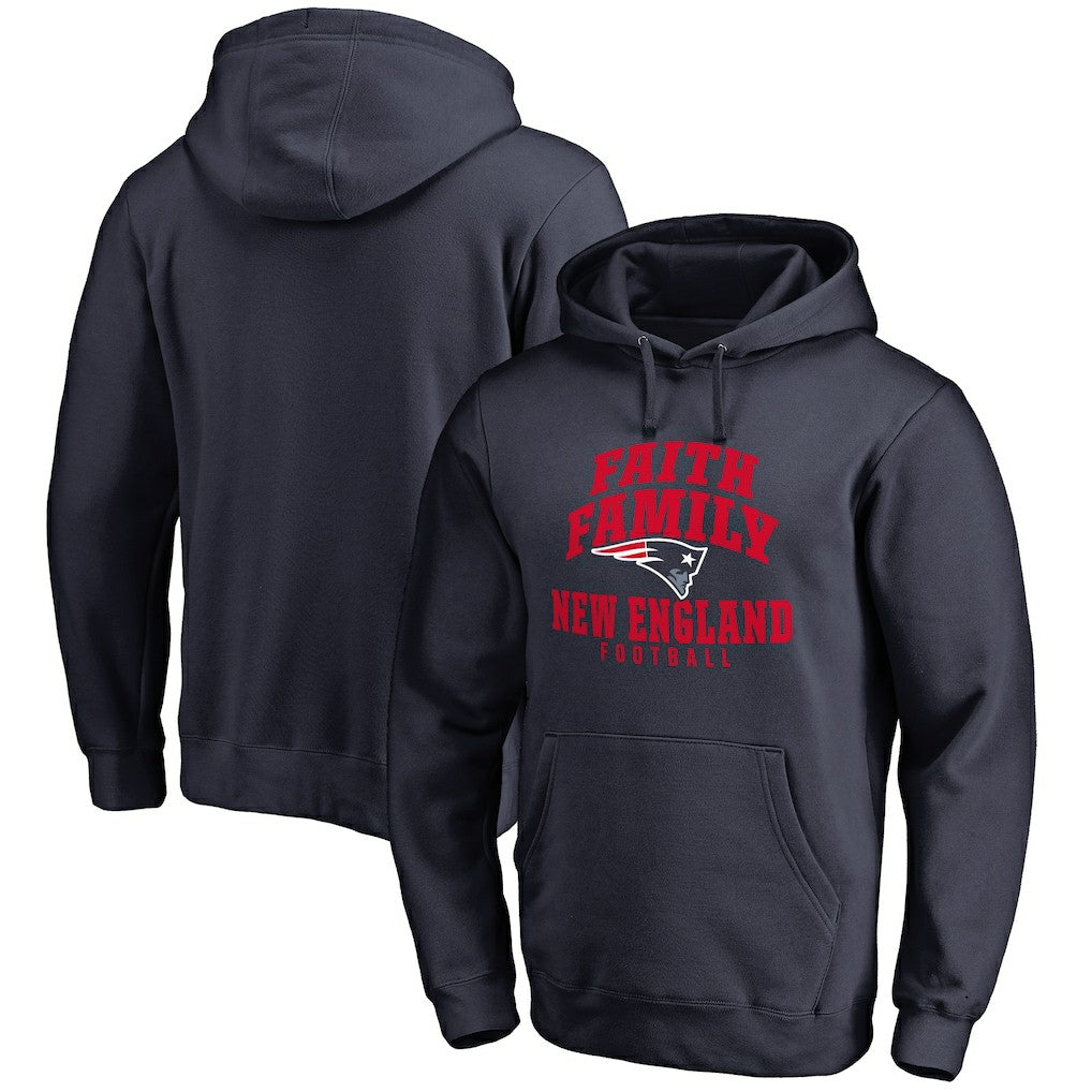 NFL New England Patriots Faith Family Pullover Hoodie