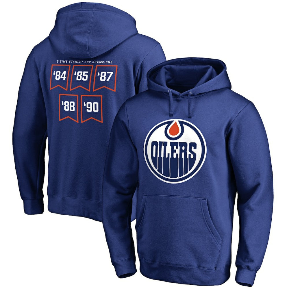 Edmonton Oilers Raise the Banner Pullover Hoodie