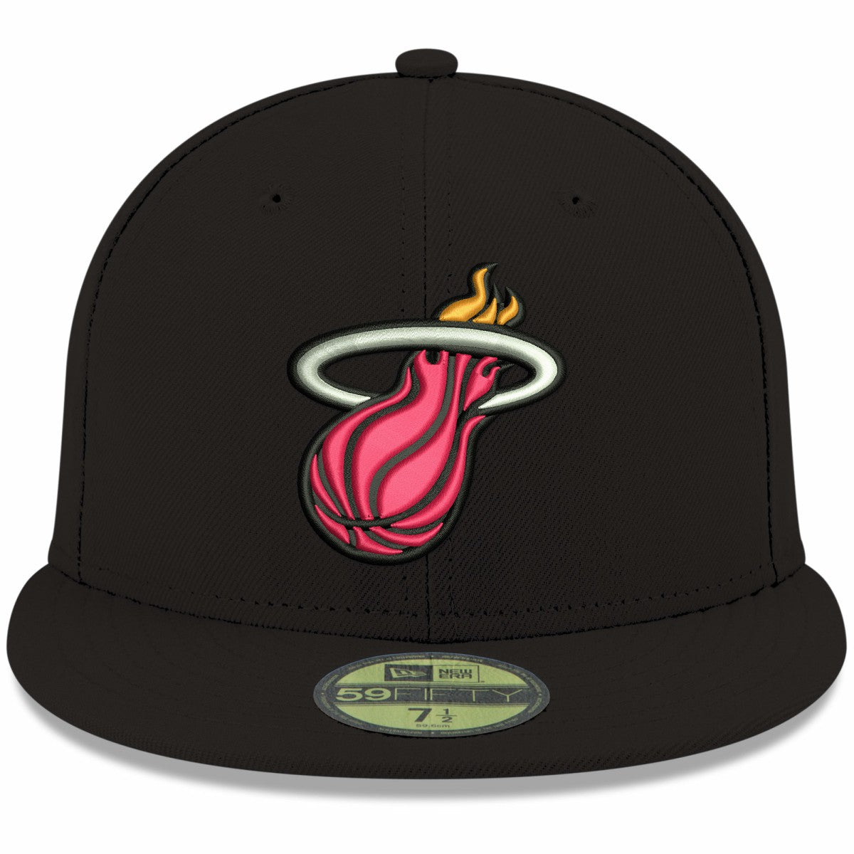 Miami Heat Team Color 59FIFTY Fitted Hat - Black | New Era shop