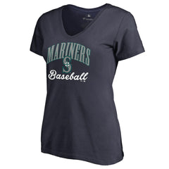 Seattle Mariners Women's Victory Script T-Shirt - Navy