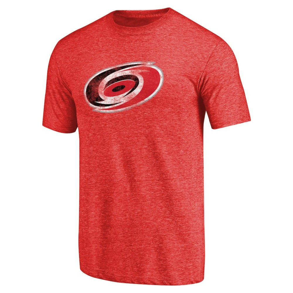 Carolina Hurricanes Distressed Team Primary Logo Tri-Blend T-Shirt
