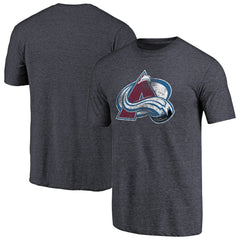 Colorado Avalanche Distressed Team Primary Logo Tri-Blend T-Shirt