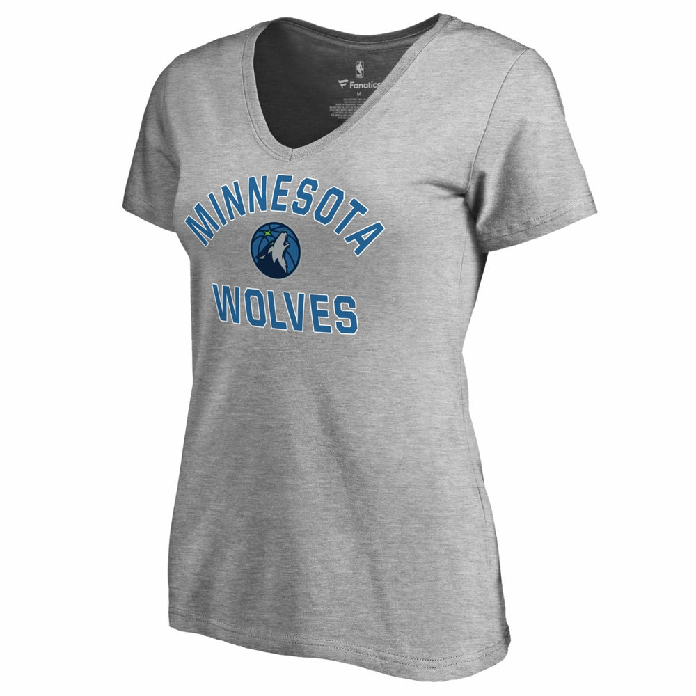 Minnesota Timberwolves Women's Overtime V-Neck T-Shirt - Heather Gray outlet