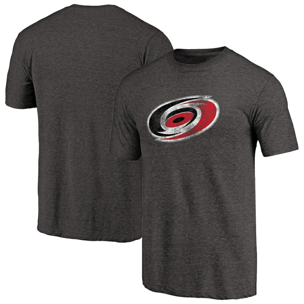 Carolina Hurricanes Distressed Team Primary Logo Tri-Blend T-Shirt