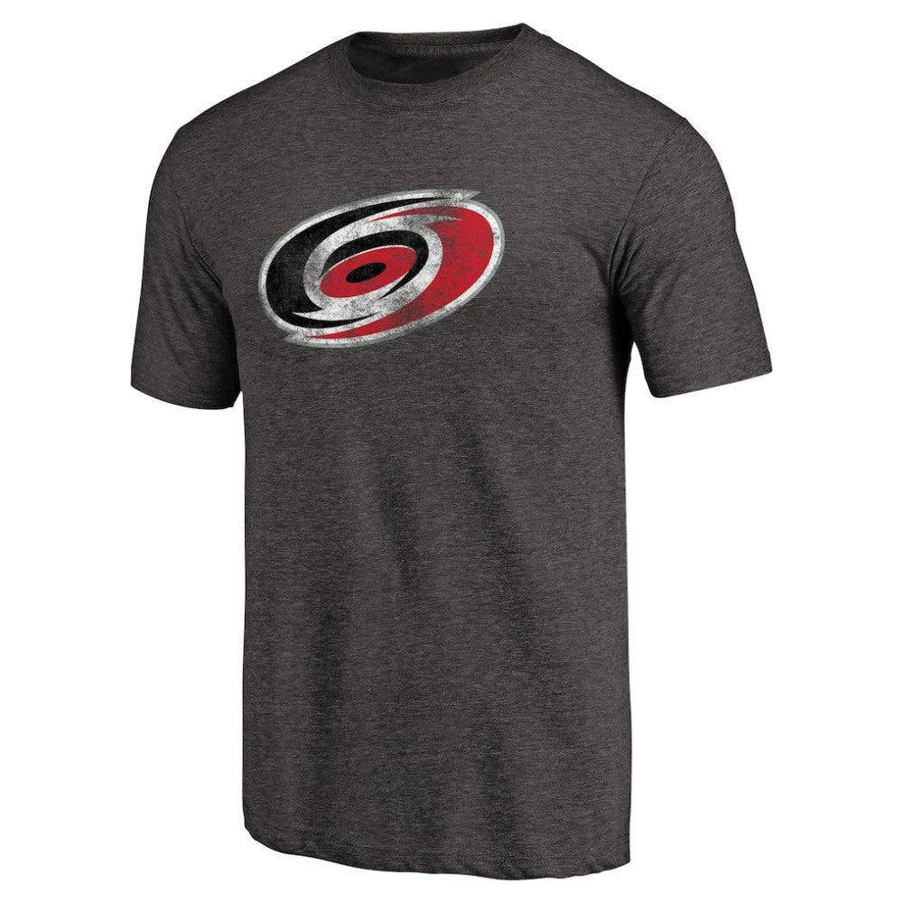 Carolina Hurricanes Distressed Team Primary Logo Tri-Blend T-Shirt
