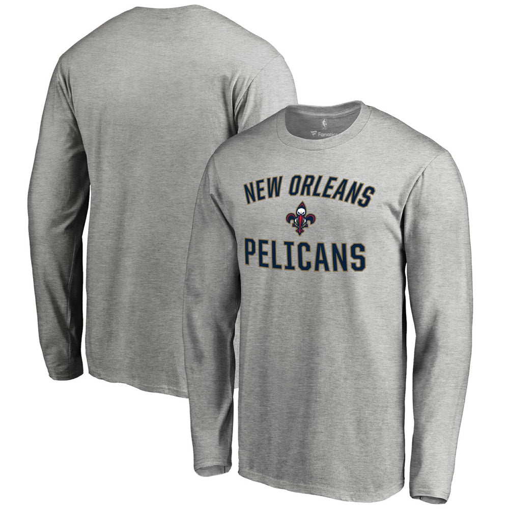 New Orleans Pelicans Victory Arch Long Sleeve T-Shirt - Ash shop