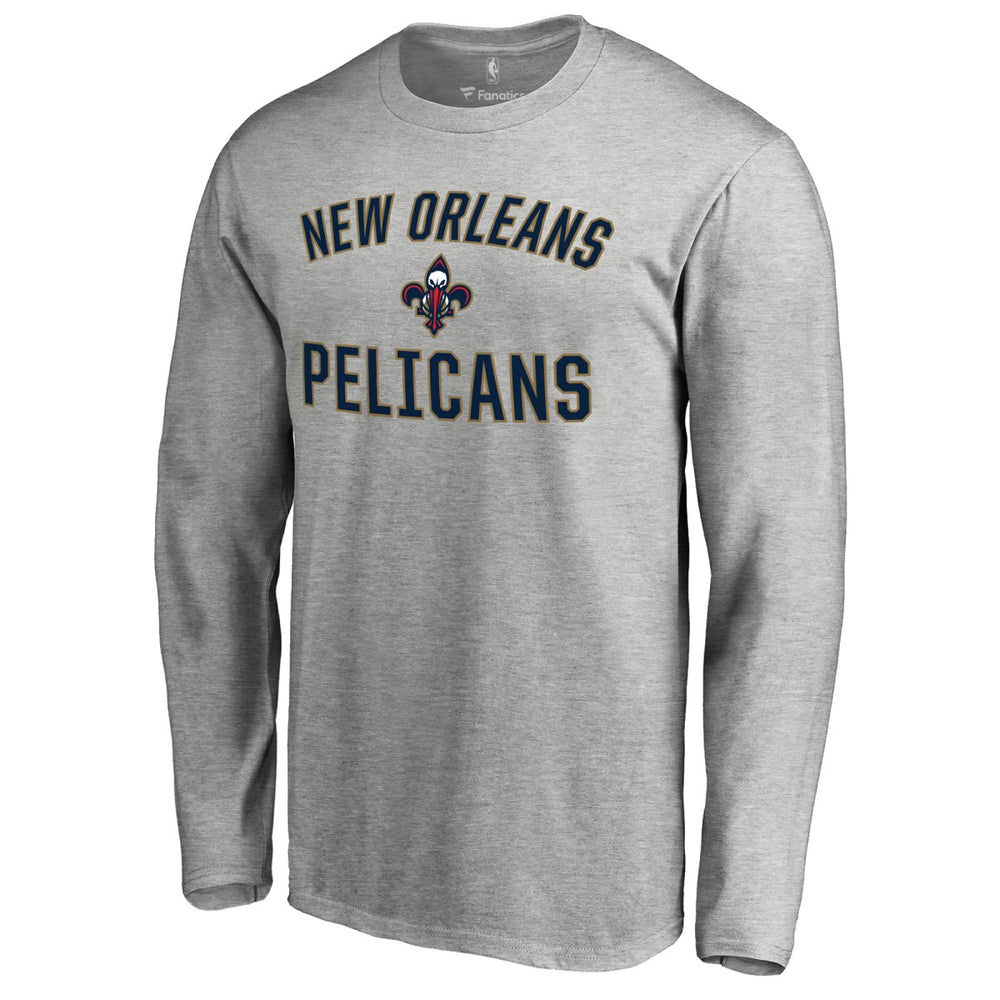 New Orleans Pelicans Victory Arch Long Sleeve T-Shirt - Ash shop
