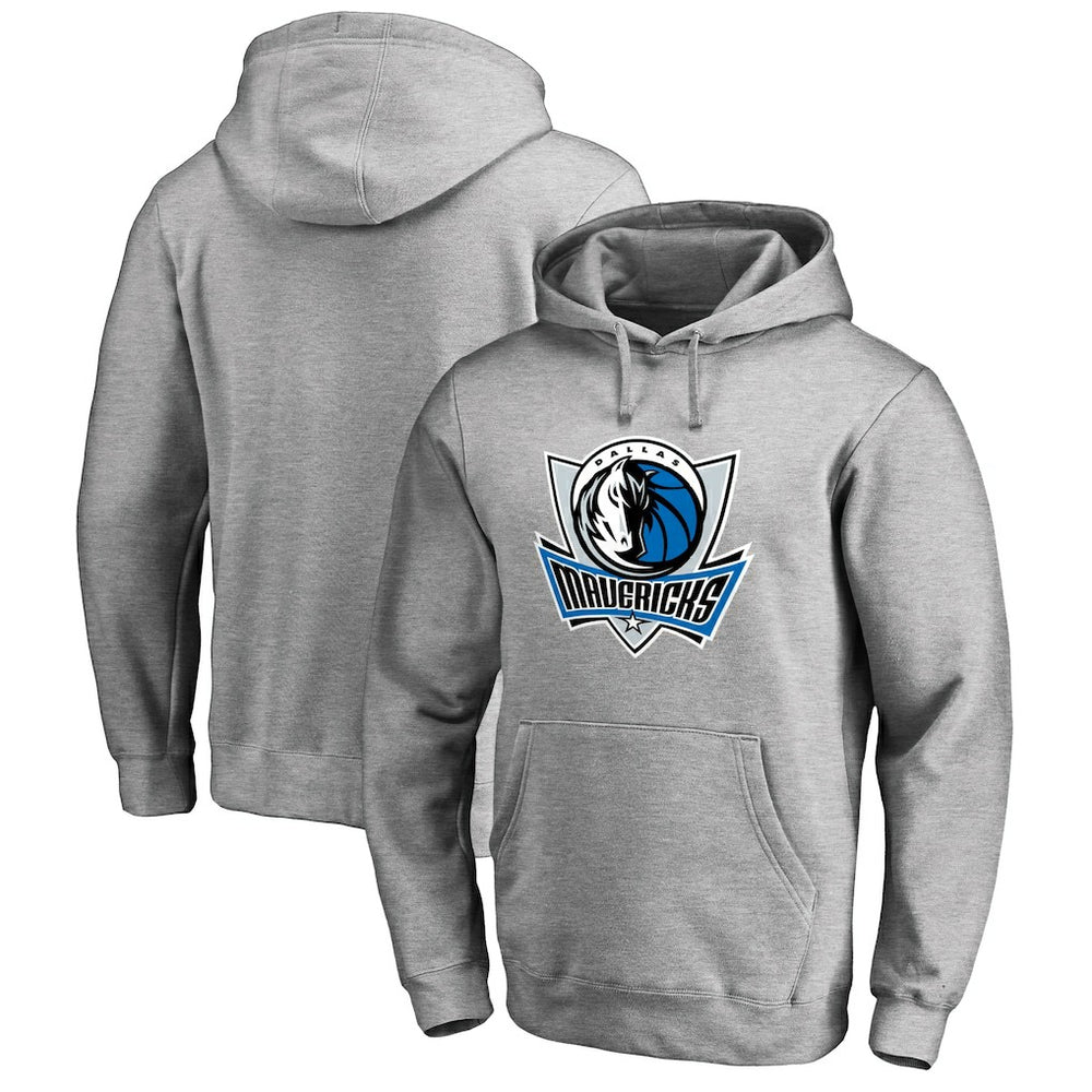 Dallas Mavericks Primary Logo Pullover Hoodie sale - Heather Gray for sale