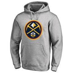 Denver Nuggets Primary Logo Pullover Hoodie sale - Heather Gray for sale