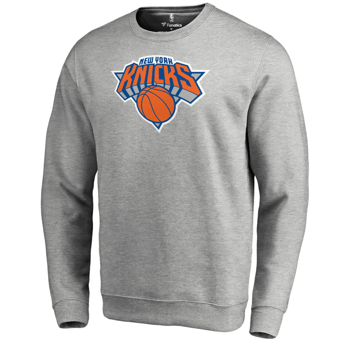New York Knicks Primary Logo Sweatshirt - Heathered Gray cheap