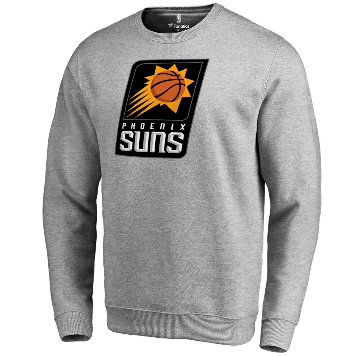 Phoenix Suns Primary Logo Sweatshirt - Heathered Gray on sale