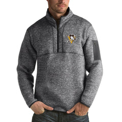 Pittsburgh Penguins Antigua Fortune 1/2-Zip Pullover Jacket