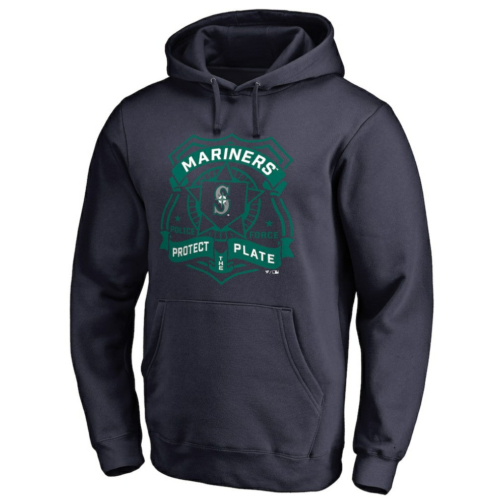 Seattle Mariners Police Badge Pullover Hoodie - Navy
