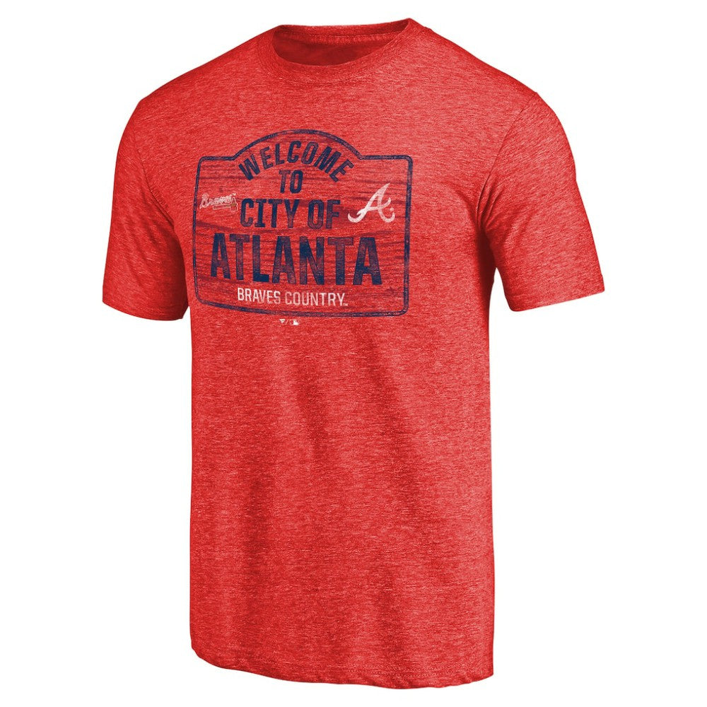 Atlanta Braves Welcome to Atlanta Hometown Tri-Blend T-Shirt - Red