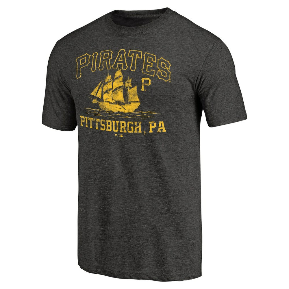 Pittsburgh Pirates High Seas Hometown Tri-Blend T-Shirt - Black